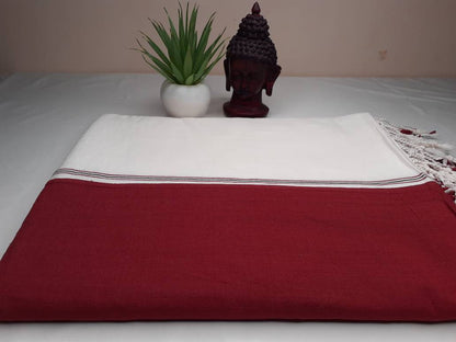 TANTRIK Pure Organic Cotton Tibetan Buddhist Ngakpa Prayer Shawl,Ngakpa Meditation Wrap,Tantric Meditation Zen,Tibetan Buddhist Prayer Wrap
