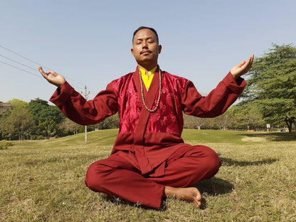 Layman Buddhist Robe Set,Buddhist Prayer Robe,Monastery Style Meditation Dress,Temple clothing,Spiritual Clothes,Buddhist Prayer Costume