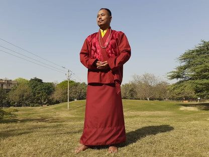 Tibetan Buddhist Monk Robe Set, Buddhist Monk Robe,Monastry style,Buddhist Meditation Dress, Monk Costumes,Temple clothing, Spiritual fabric