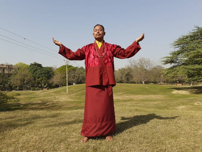 Tibetan Buddhist Monk Robe Set, Buddhist Monk Robe,Monastry style,Buddhist Meditation Dress, Monk Costumes,Temple clothing, Spiritual fabric