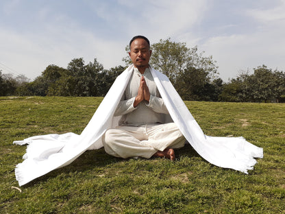 Iyengar Yoga Blanket 100 % Cotton- yoga blanket, Pune blanket, yoga blanket white, yoga blanket thick, yoga blanket for restorative yoga