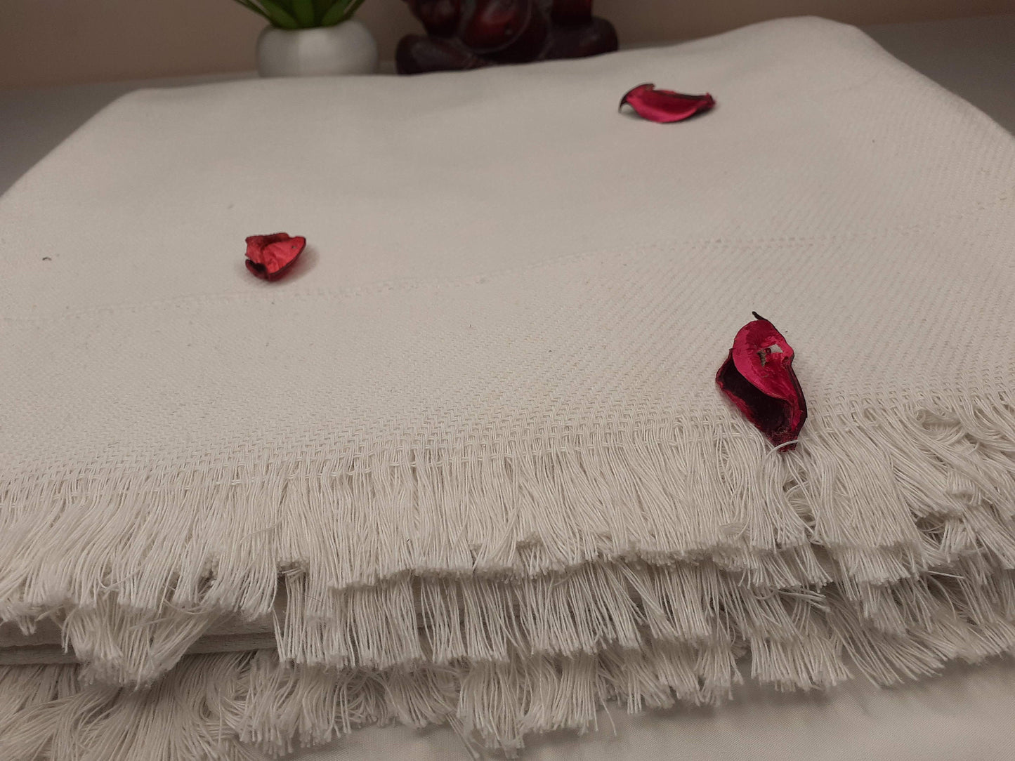 Iyengar Yoga Blanket 100 % Cotton- yoga blanket, Pune blanket, yoga blanket white, yoga blanket thick, yoga blanket for restorative yoga