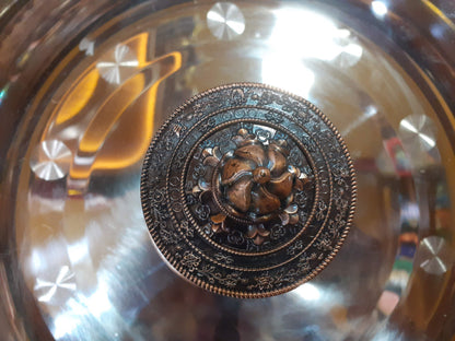 Tibetan Buddhist Meditation Prayer Wheel, Buddhist Ritual Object, Handcrafted Tibetan Spinning Wheel,Buddhist Collectibles, Spiritual Item