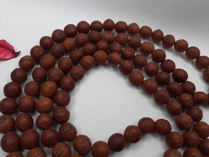 Bodhi Seeds And Skull Bone Beads Mala,Buddhist Prayer  beads,Tibetan Prayer Beads, Meditation tools,Monk bracelet,Skull Bone Beads,