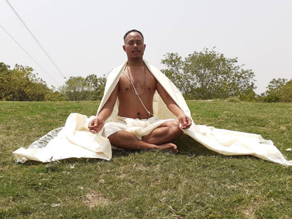 NON-VIOLENT Silk X-Large Traditional Handspun/Handwoven Pure Raw Eri Silk Meditation Shawl,Oversize Peace Silk Wrap,Ahimsa Silk Prayer Zen