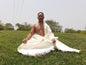 AHIMSA X-Large Traditional Handspun/ Handwoven White Pure Raw Eri Silk Meditation Shawl,Ethical Peace Silk Zen,Non- Violent Silk Prayer Wrap