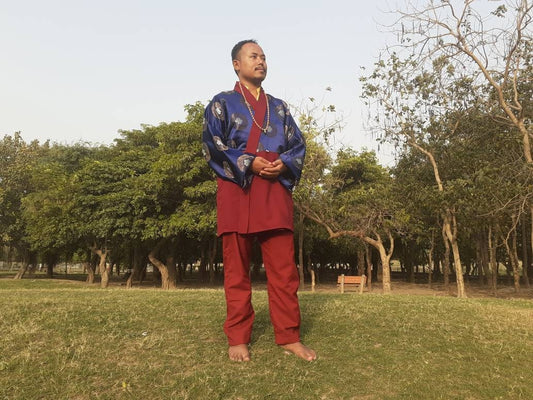 Layman's Tibetan Buddhist Robe Set,Layman Monastry Style Robe,Buddhist Meditation Dress,Buddhist Meditation Clothes,Layman robe unisex robe