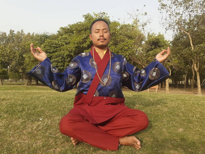 Layman's Tibetan Buddhist Robe Set,Layman Monastry Style Robe,Buddhist Meditation Dress,Buddhist Meditation Clothes,Layman robe unisex robe