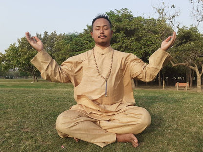 Tibetan Traditional Meditation Suit,Buddhist Prayer Cloth,Buddhist Meditation Robe,Mens Meditation Pant and Shirt,Tibetan Clothing for Men