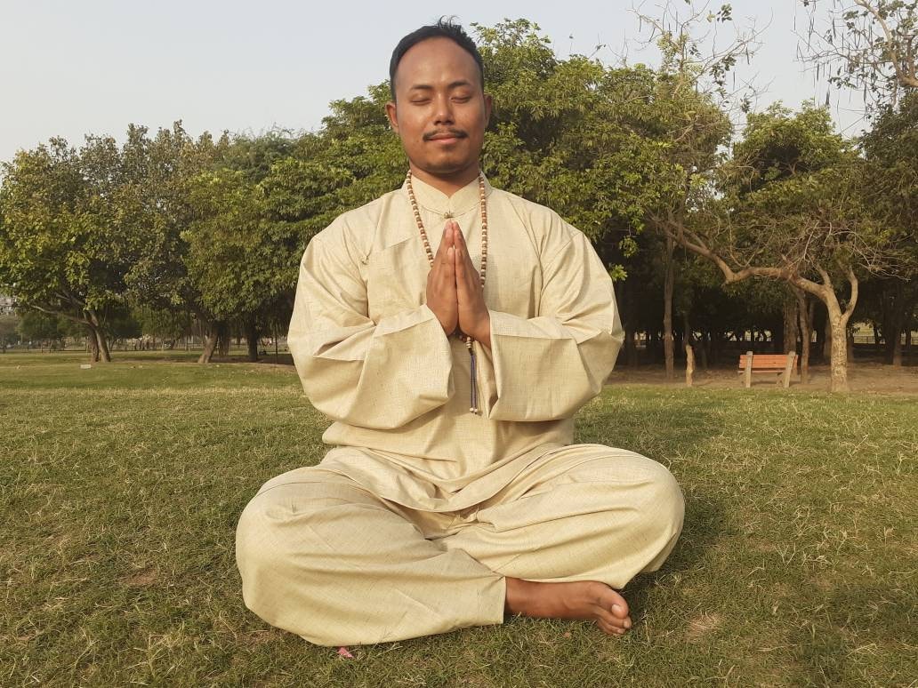 Tibetan Traditional Meditation Suit,Buddhist Meditation Robe,Meditation Pant and Shirt for Men,Tibetan Clothing for Men,Tibetan Prayer Robe