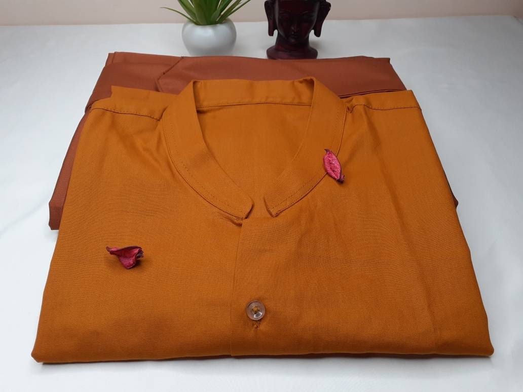 Layman Buddhist Robe Set, Buddhist Robe,Meditation Clothing,Buddhist Meditation Suit, Spiritual Costumes,Temple clothing,Spiritual fabric