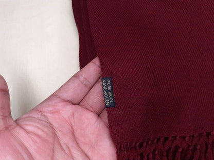 BUDDHA X-Large Handwoven Burgundy Red Buddhist Lama Monk  Sheep Wool Meditation Shawl,Himalayan Prayer Blanket,Tibetan Prayer Wrap,Monk Zen