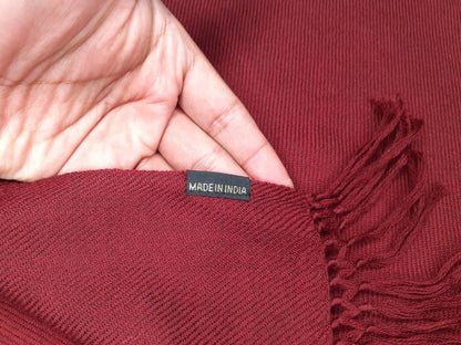 BUDDHA X-Large Handwoven Burgundy Red Buddhist Lama Monk  Sheep Wool Meditation Shawl,Himalayan Prayer Blanket,Tibetan Prayer Wrap,Monk Zen