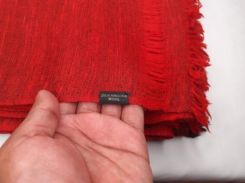 PADMANABH X-Large Handwoven Himalayan Angora Wool Buddhist Meditation Shawl,Himalayan Wool Prayer Blanket,Tibetan Prayer Wrap,Indian Shawl