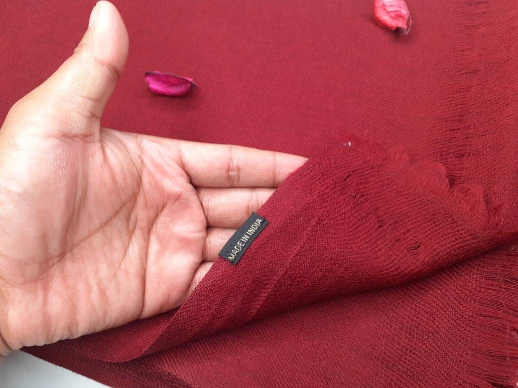 GAUTAMA X-Large Handwoven Burgundy  Buddhist Monk Himalayan Angora Wool MeditationShawl,Himalayan Prayer Blanket,Tibetan Nun Prayer Wrap/zen