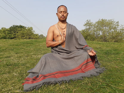 Meditation Shawl,Prayer Scarf,Himalayan Wool,Yoga Blanket,Buddhist Tibetan Winter,Handmade fabric,Indian Ethnic Woolen