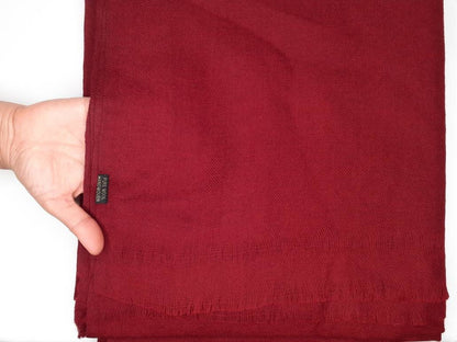 LAMA X-Large Burgundy Red Pure Himalayan Sheep Wool Tibetan Buddhist Monk Meditation Shawl,Himalayan Prayer Blanket,Wool Buddhist Monk Wrap