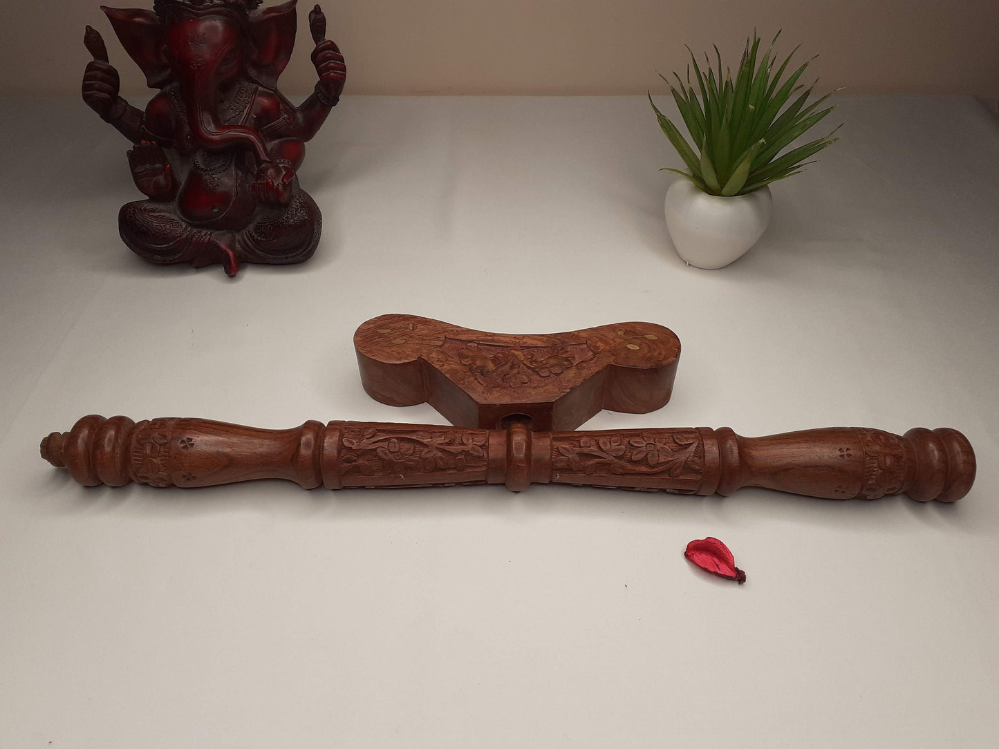 Yoga Danda, Meditation Staff, Meditation Support Staff, Meditation Stick, T shape wooden Meditation Prop, Wood Arm Rest for Meditation, Japa