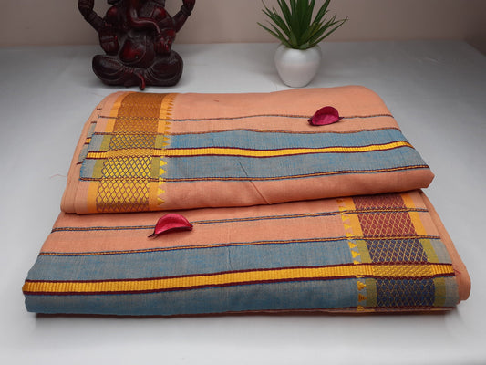 Handloom Indian Vedic Robe,Hare Krishna Robe,Indian Ethnic Attair,Iskon Temple Dress,Indian Spiritual Dress,Mayapur Dhoti and Chaddar Set