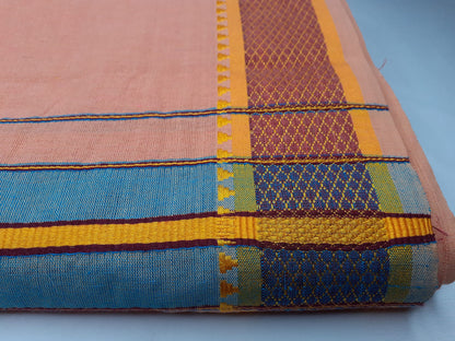 Handloom Indian Vedic Robe,Hare Krishna Robe,Indian Ethnic Attair,Iskon Temple Dress,Indian Spiritual Dress,Mayapur Dhoti and Chaddar Set