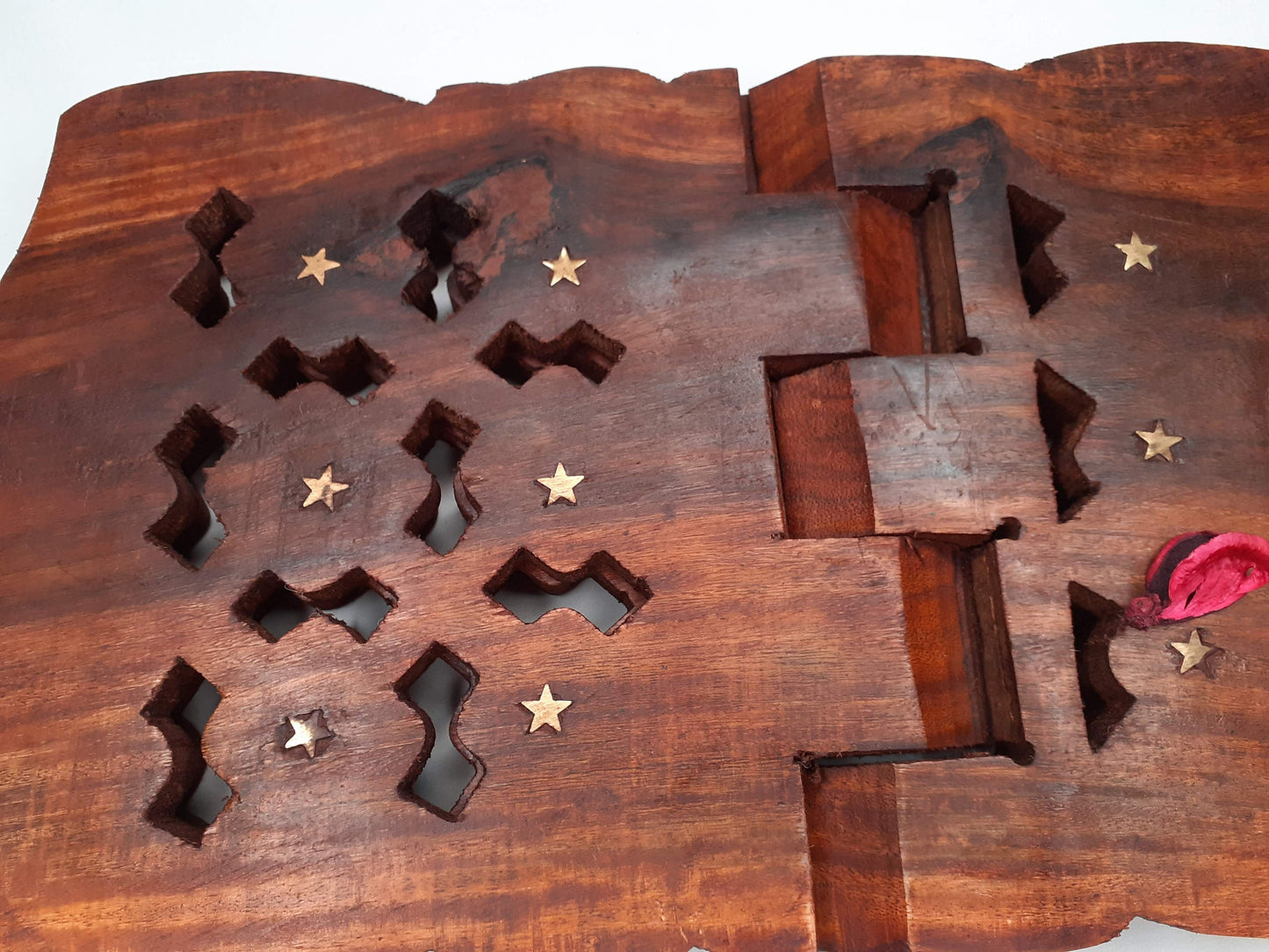 Premium Handcarved  Foldable Wooden Holy Scriptures Book Stand,Cover Case Wooden Holy Book Holder,Wooden Religious Item