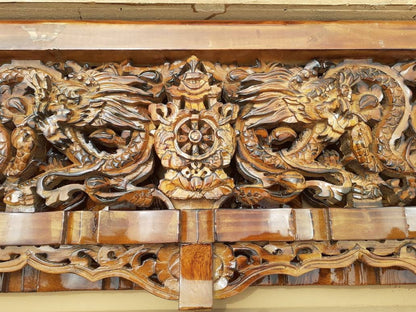 Handcarved Dragon Foldable Wooden Tibetan Buddhist Altar, Buddhist Prayer table,Tibetan Alter Table,Zen Shrine Table, Meditation Altar Table