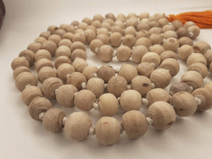 108 Beads Hand Knotted Tulasi Japa Mala,Hare Krishna Meditation Beads With Hand embroidered Lord Jagannath Japa Bag,Hare Krishna