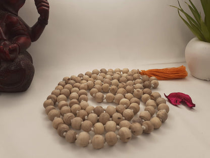 108 Beads Hand Knotted Tulasi Japa Mala,Hare Krishna Meditation Beads With Hand embroidered Lord Jagannath Japa Bag,Hare Krishna