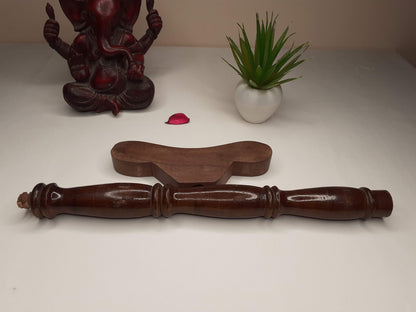 Yoga Danda, Meditation Staff, Meditation Support Staff, Meditation Stick, T shape wooden Meditation Prop, Wood Arm Rest for Meditation, Japa