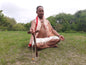 Yoga Danda, Meditation Staff, Meditation Support Staff, Meditation Stick, T shape wooden Meditation Prop, Wood Arm Rest for Meditation, Japa