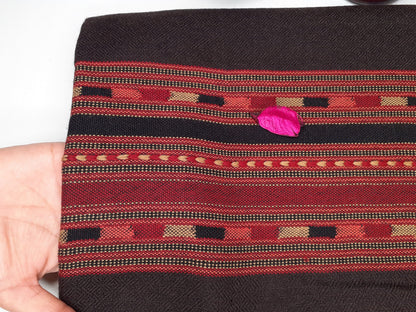 Handwoven Brown Pure Himalayan Sheep Wool Meditation Shawl,Ethnic Indian Wool Scarf,Himalayan Wool Wrap,Handmade Indian Shawl,Kullu Shawl