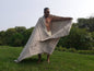 INDRA X-Large Thick Light Grey Handspun Handwoven Himalayan Yak Wool Meditation Blanket,Tibetan Yak Wool Wrap,Tibetan Yak Wool Prayer Zen