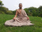 Handwoven Brown Pure Himalayan Sheep Wool Meditation Shawl,Himalayan Prayer Blanket,Kullu Shawl,Ethnic Indian Shawl,Wool Prayer Wrap