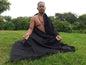 KAAL X-Large Thick/Heavy Black Color Handwoven Authentic Himalayan Yak Wool Meditation Blanket,Tibetan Yak Wool Prayer Wrap,Indian Yak Shawl