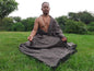Handwoven Brown Pure Himalayan Sheep Wool Meditation Shawl,Himalayan Prayer Blanket,Kullu Shawl,Ethnic Indian Shawl,Wool Prayer Wrap
