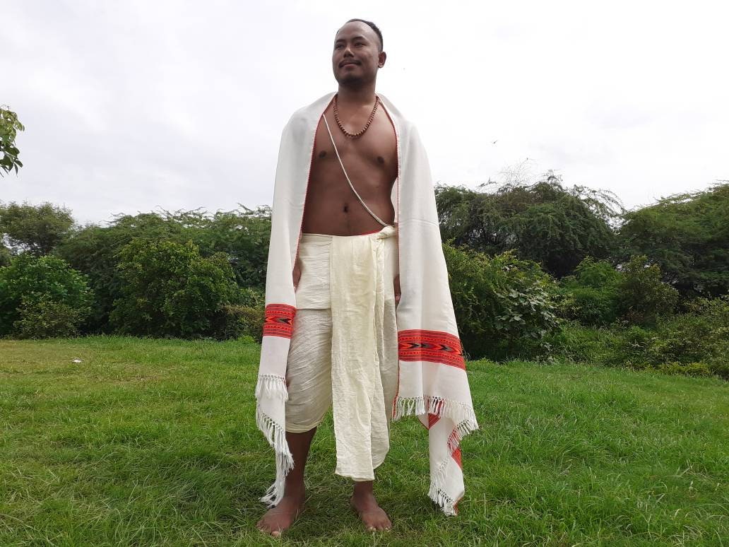 Handwoven  White Pure Himalayan Sheep Wool Meditation Shawl,Himalayan Prayer Blanket,Kullu Shawl,Ethnic Indian Shawl,Wool Prayer Wrap