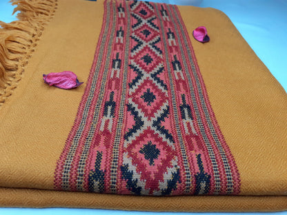 Handwoven Himalaya Sheep Wool Meditation Shawl,Ethnic Indian Blanket,Himalayan Wool Wrap,Indian Blanket,Handmade Indian Shawl,Kullu Shawl