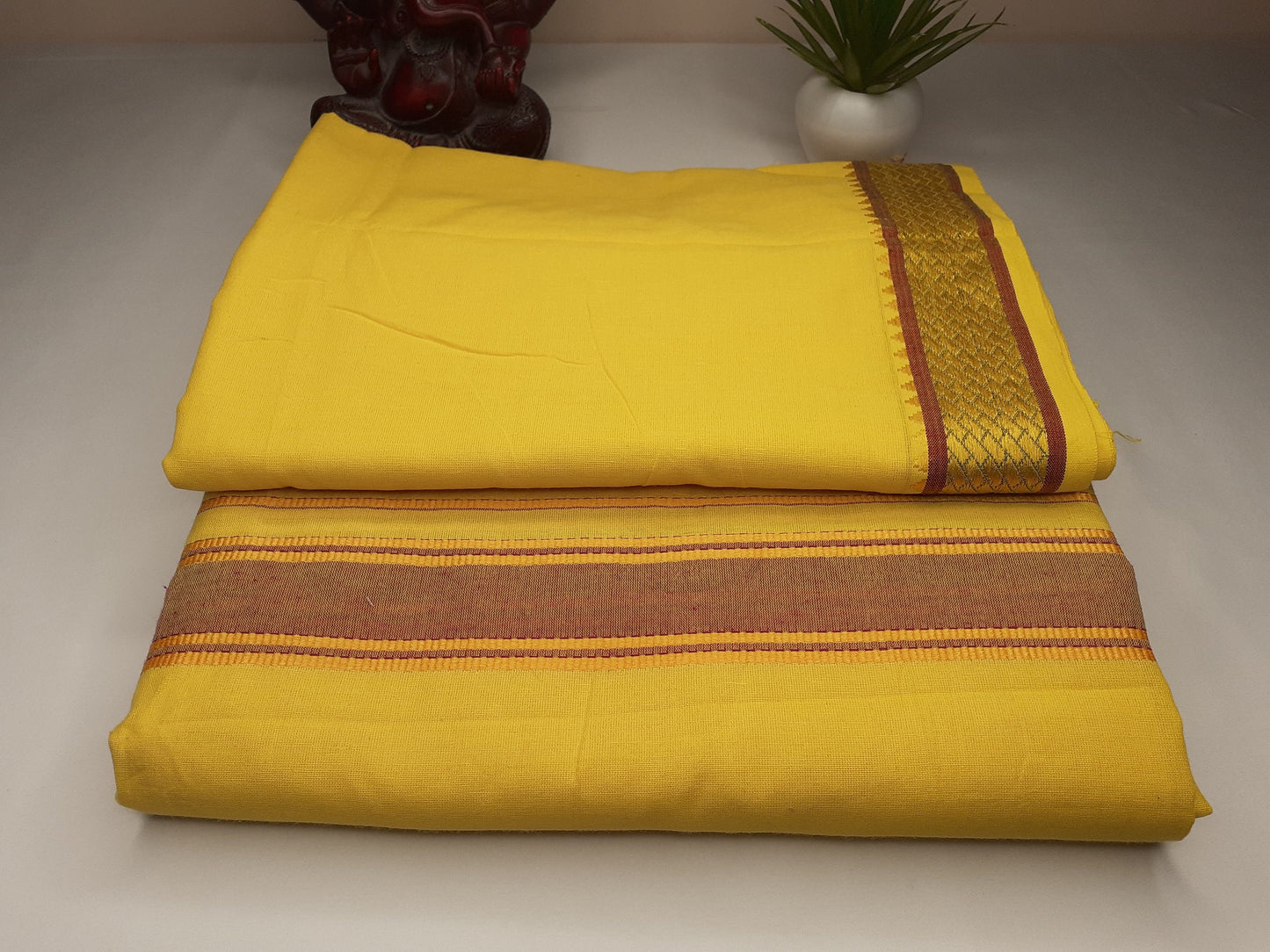 Handloom Indian Vedic Robe,Hare Krishna Robe,Indian Ethnic Attair,Iskon Temple Dress,Indian Spiritual Dress,Mayapur Dhoti and Chaddar Set