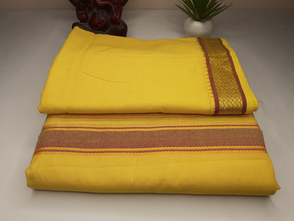 Handloom Indian Vedic Robe,Hare Krishna Robe,Indian Ethnic Attair,Iskon Temple Dress,Indian Spiritual Dress,Mayapur Dhoti and Chaddar Set