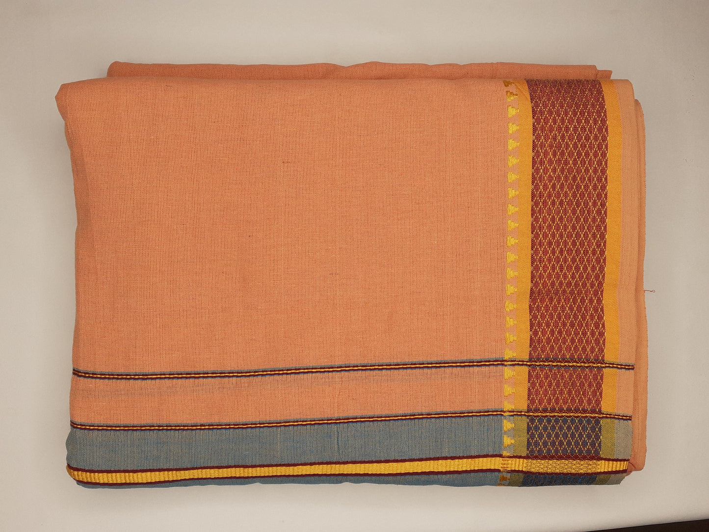 Handloom Indian Vedic Robe,Hare Krishna Robe,Indian Ethnic Attair,Iskon Temple Dress,Indian Spiritual Dress,Mayapur Dhoti and Chaddar Set
