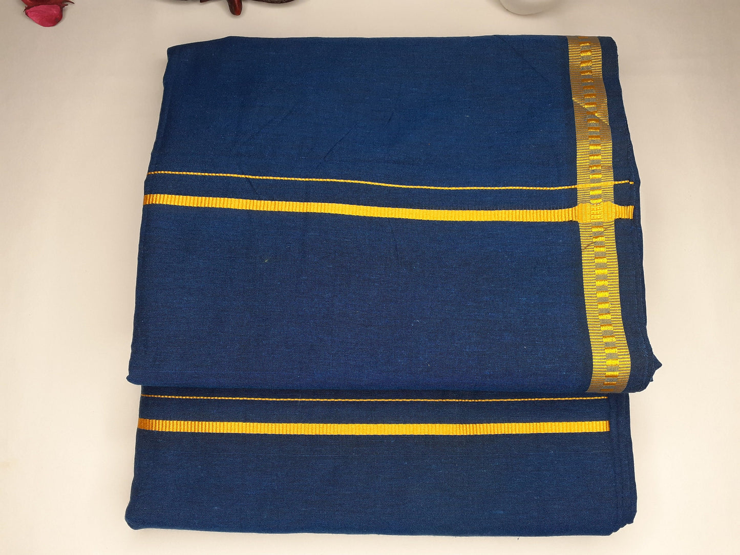 Handloom Indian Vedic Robe,Hare Krishna Robe,indian Ethnic Attair,Iskon Temple Dress,Indian Spiritual Dress,Mayapur Dhoti and Chaddar Set