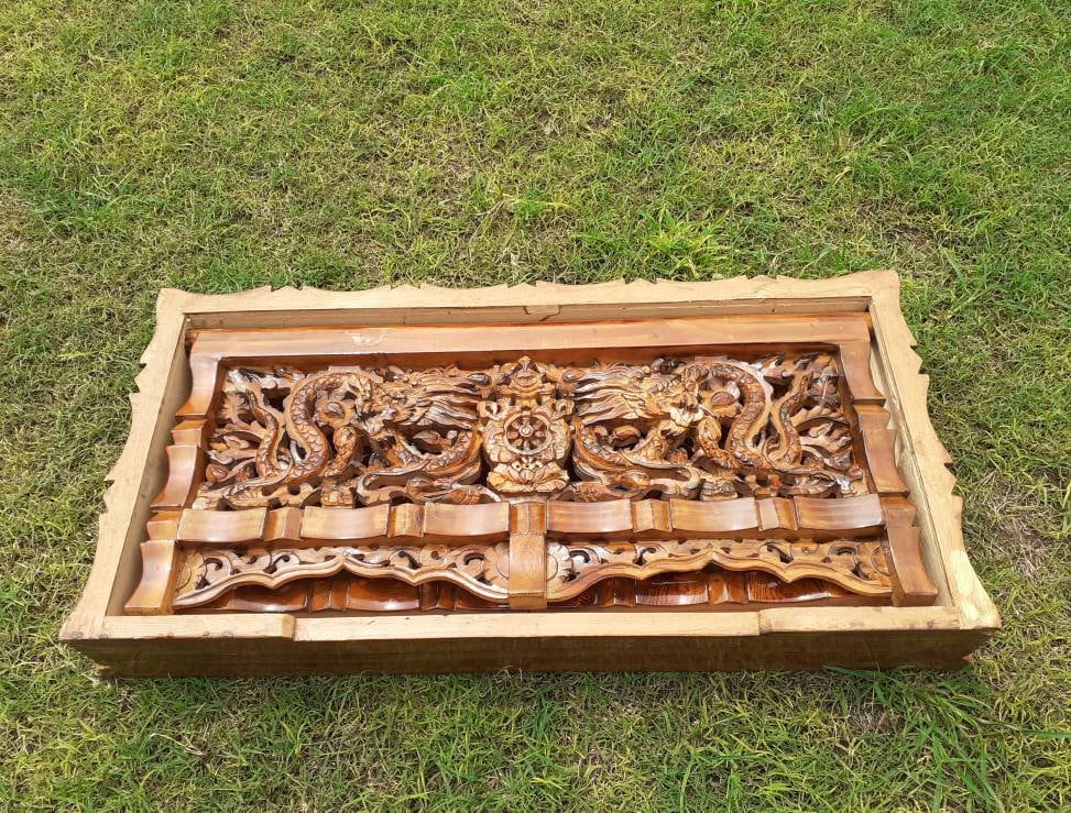 Handcarved Dragon Foldable Wooden Tibetan Buddhist Altar, Buddhist Prayer table,Tibetan Alter Table,Zen Shrine Table, Meditation Altar Table