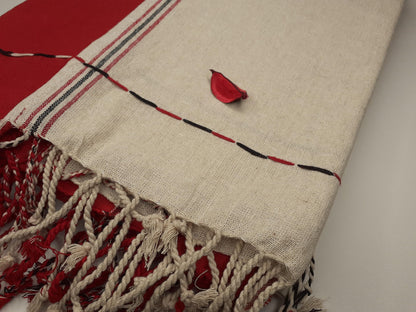 TANTRIK Large Traditional Handwoven Tibetan Buddhist Ngakpa Raw Eri Silk Meditation Shawl,Buddhist Silk Shawl,Ngakpa Tantric Meditation Wrap