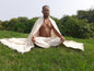 Handwoven Cream Pure Himalayan Sheep Wool Meditation Shawl,Himalayan Prayer Blanket,Kullu Shawl,Ethnic Indian Shawl,Wool Prayer Wrap