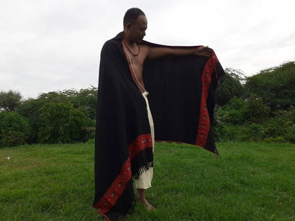 Handwoven Black Pure Himalayan Sheep Wool Meditation Shawl,Himalayan Prayer Blanket,Kullu Shawl,Ethnic Indian Shawl,Wool Prayer Wrap