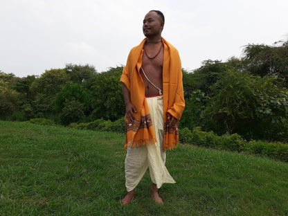 Handwoven Traditional Mustard Yellow Color Himalayan Sheep Wool Meditation Shawl,Ethnic Indian Wool Blanket,Himalayan Wool Wrap,,Kullu Shawl