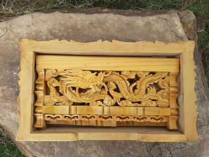Small Size Dragon Handcarved Foldable Wooden Tibetan Buddhist Altar,Zen Meditation Altar,Dragon Carved Prayer table,Tibetan Alter Table,