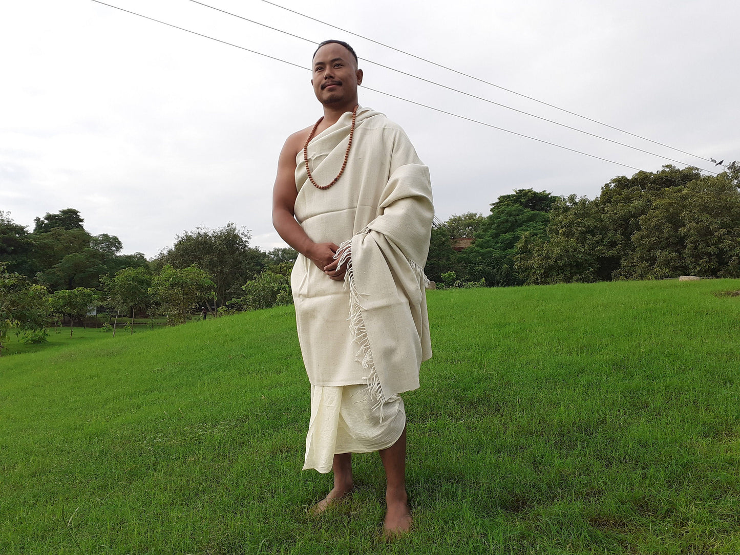RISHI X-Large Handspun And Handwoven Sheep Wool Meditation Shawl,Himalayan Prayer Blanket,Himalayan Wool,Kullu Shawl,Handmade Indian Shawl