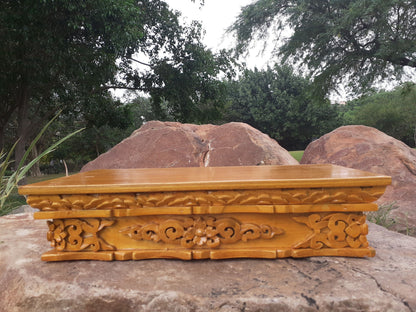 Small Size Dragon Handcarved Foldable Wooden Tibetan Buddhist Altar,Zen Meditation Altar,Dragon Carved Prayer table,Tibetan Alter Table,