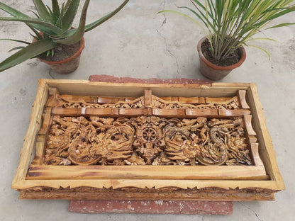 Large Handcarved Dragon Foldable Wooden Tibetan Buddhist Altar, Buddhist Prayer table,Tibetan Alter Table,Zen Shrine Table,Meditation Altar